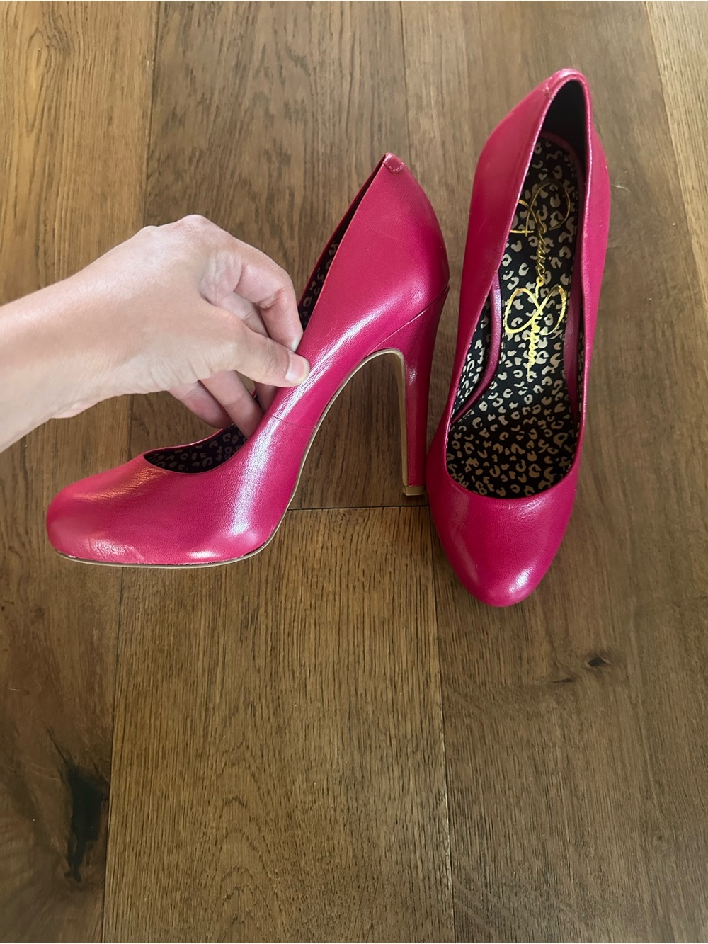 Jessica Simpson Hot Pink Patent High Heel Pumps